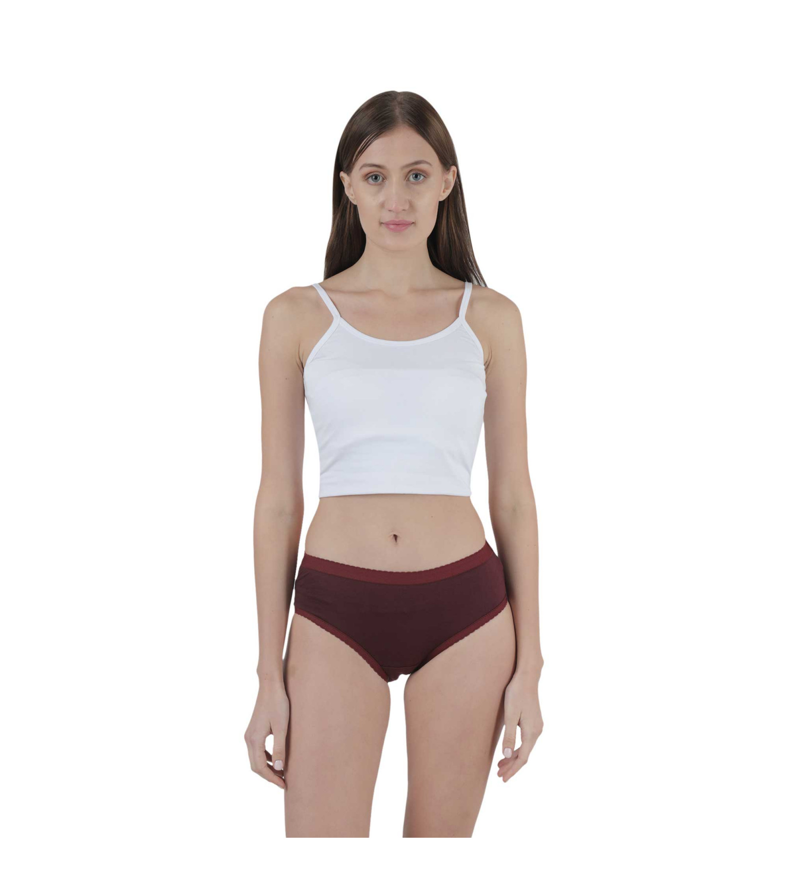 Vink Women's Cotton Panty | Plained Outer Elastic